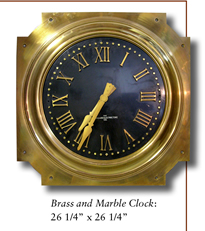 Brass & Marble Clock